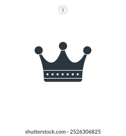 Crown icon symbol vector illustration isolated on white background