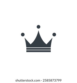 Crown icon symbol vector illustration isolated on white background