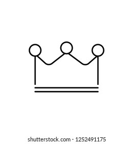 Crown icon thin line