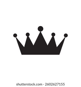 Crown icon Thin line flat illustration on white background..eps
