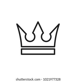 crown icon in trendy flat style 
