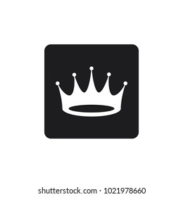 crown icon in trendy flat style 