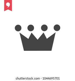 Crown Icon in trendy flat style isolated on grey background. Crown symbol for your web site design, logo, app, UI. Vector illustration, EPS10.
