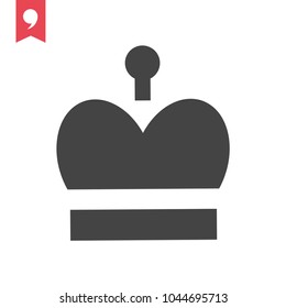 Crown Icon in trendy flat style isolated on grey background. Crown symbol for your web site design, logo, app, UI. Vector illustration, EPS10.