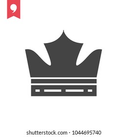 Crown Icon in trendy flat style isolated on grey background. Crown symbol for your web site design, logo, app, UI. Vector illustration, EPS10.