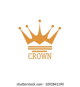 Crown Icon in trendy flat style isolated on White background
