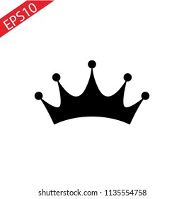 crown icon in trendy flat style on whate background. eps 10