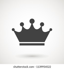 Crown Icon in trendy flat style isolated on grey background. Crown symbol for your web site design, logo, app, UI. Vector illustration, EPS10.