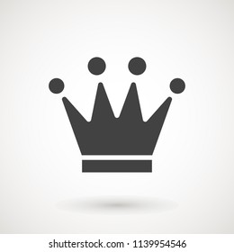 Crown Icon in trendy flat style isolated on grey background. Crown symbol for your web site design, logo, app, UI. Vector illustration, EPS10.