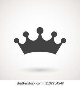 Crown Icon in trendy flat style isolated on grey background. Crown symbol for your web site design, logo, app, UI. Vector illustration, EPS10.