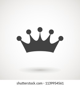 Crown Icon in trendy flat style isolated on grey background. Crown symbol for your web site design, logo, app, UI. Vector illustration, EPS10.