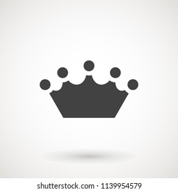 Crown Icon in trendy flat style isolated on grey background. Crown symbol for your web site design, logo, app, UI. Vector illustration, EPS10.