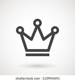 Crown Icon in trendy flat style isolated on grey background. Crown symbol for your web site design, logo, app, UI. Vector illustration, EPS10.