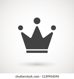 Crown Icon in trendy flat style isolated on grey background. Crown symbol for your web site design, logo, app, UI. Vector illustration, EPS10.