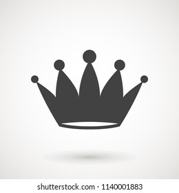 Crown Icon in trendy flat style isolated on white background. Crown symbol for your web site design, logo, app, UI. Vector illustration, EPS10.
