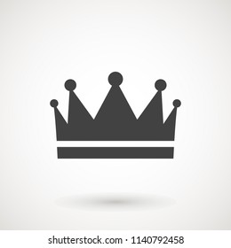 Crown Icon in trendy flat style isolated on white background. Crown symbol for your web site design, logo, app, UI. Vector illustration, EPS10