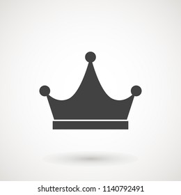 Crown Icon in trendy flat style isolated on white background. Crown symbol for your web site design, logo, app, UI. Vector illustration, EPS10
