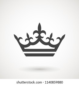 Crown Icon in trendy flat style isolated on white background. Crown symbol for your web site design, logo, app, UI. Vector illustration, EPS10