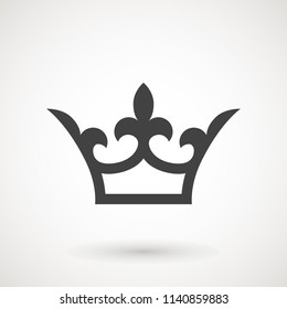 Crown Icon in trendy flat style isolated on white background. Crown symbol for your web site design, logo, app, UI. Vector illustration, EPS10