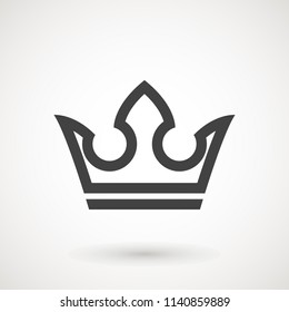 Crown Icon in trendy flat style isolated on white background. Crown symbol for your web site design, logo, app, UI. Vector illustration, EPS10