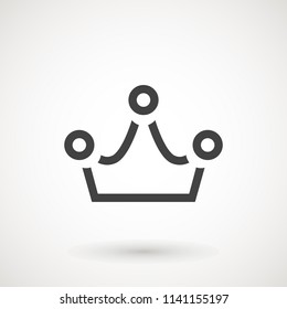 Crown Icon in trendy flat style isolated on white background. Crown symbol for your web site design, logo, app, UI. Vector illustration, EPS10