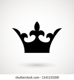 Crown Icon in trendy flat style isolated on white background. Crown symbol for your web site design, logo, app, UI. Vector illustration, EPS10