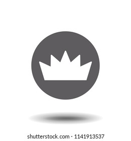 Crown Icon in trendy flat style isolated on grey background. Crown symbol for your web site design, logo, app, UI. Vector illustration, EPS10.
