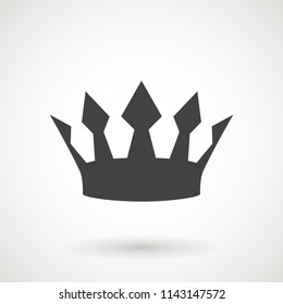 Crown Icon in trendy flat style isolated on white background. Crown symbol for your web site design, logo, app, UI. Vector illustration, EPS10