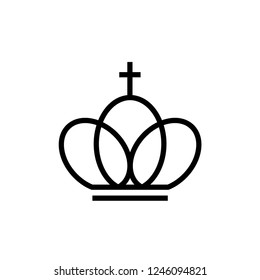 vector de icono de la corona