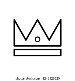 Crown Icon in trendy flat style for your web site design, logo, app, UI. Vector illustration, EPS10.