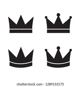 crown icon in trendy flat style 