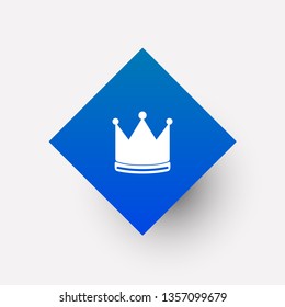 crown icon in trendy flat style isolated on background.  