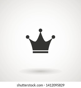 Crown Icon in trendy flat style isolated on grey background. Crown symbol for your web site design, logo, app, UI. Vector illustration, EPS10