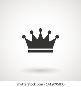 Crown Icon in trendy flat style isolated on grey background. Crown symbol for your web site design, logo, app, UI. Vector illustration, EPS10