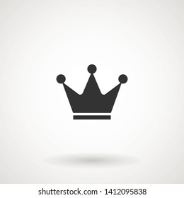 Crown Icon in trendy flat style isolated on grey background. Crown symbol for your web site design, logo, app, UI. Vector illustration, EPS10