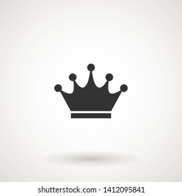 Crown Icon in trendy flat style isolated on grey background. Crown symbol for your web site design, logo, app, UI. Vector illustration, EPS10