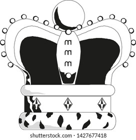 Crown Icon in trendy flat style isolated on white background. Crown symbol Vector illustration EPS10.