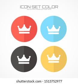 Crown icon in trendy flat style isolated on background. Crown icon page symbol for your web site design Crown icon logo, app, UI. Crown icon Vector illustration, EPS10.