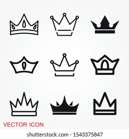 Crown Icon in trendy flat style isolated on background. Crown symbol for your web site design, logo, app, UI. Vector illustration, EPS10