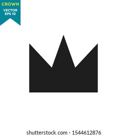 crown icon in trendy flat style