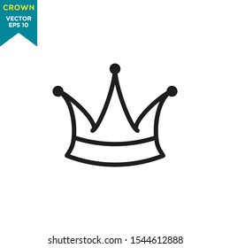 crown icon in trendy flat style