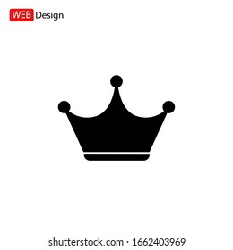 Crown Icon in trendy flat style