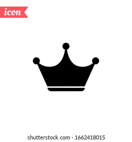 Crown Icon in trendy flat style