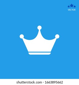 Icono de la corona al estilo moderno y plano