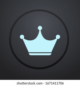 Crown Icon in trendy flat style