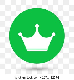 Crown Icon in trendy flat style