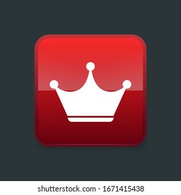 Crown Icon in trendy flat style