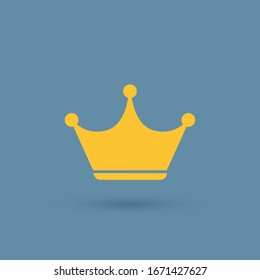 Crown Icon in trendy flat style
