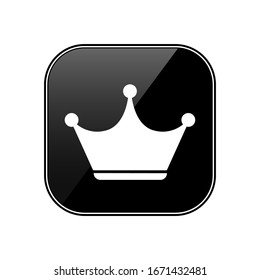 Crown Icon in trendy flat style