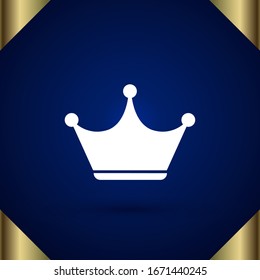 Crown Icon in trendy flat style